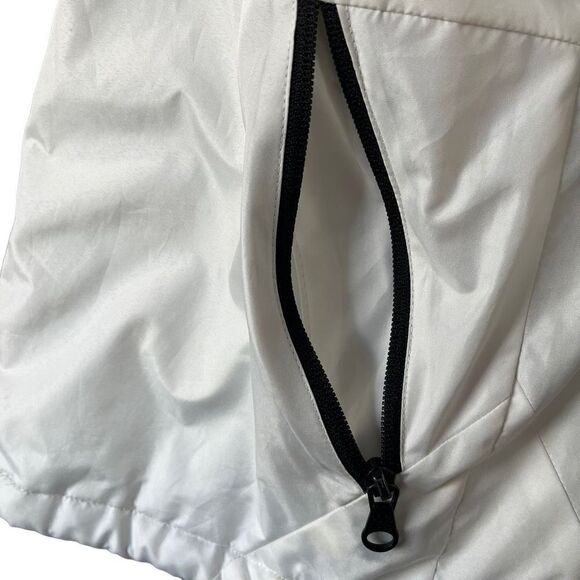 U.S. Polo Assn Women's White Hooded Ski Coat Size Medium Full Zip - Picture 8 of 10